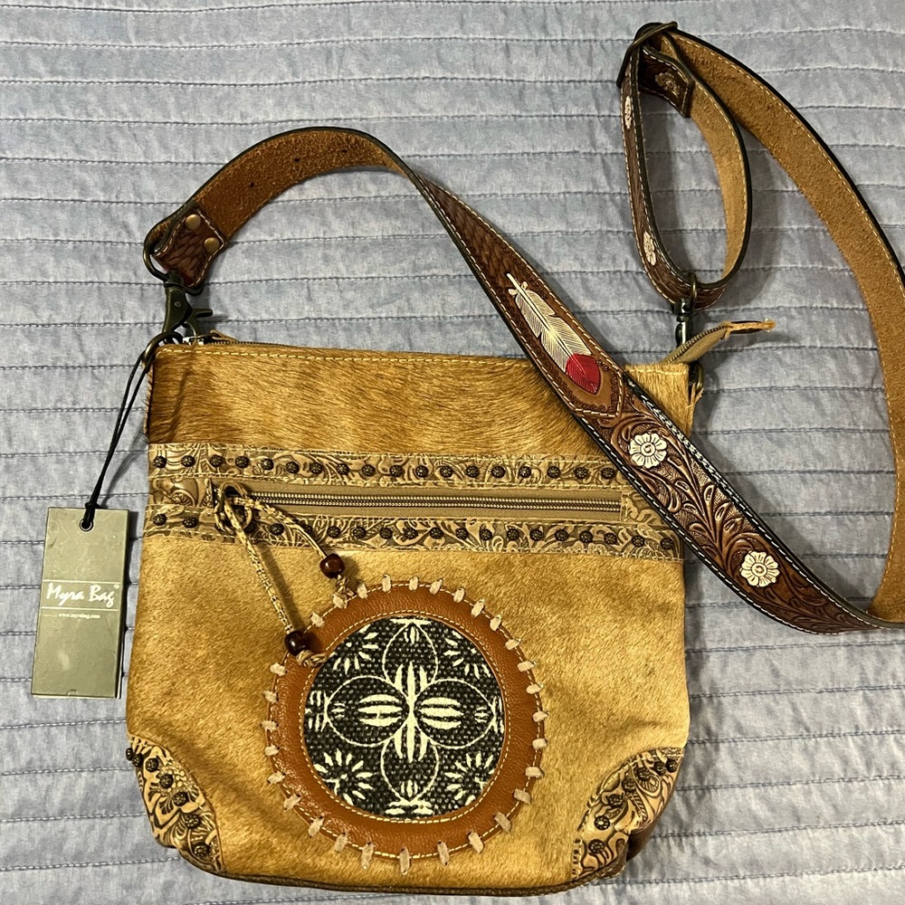 Myra Brown Crossbody Bag